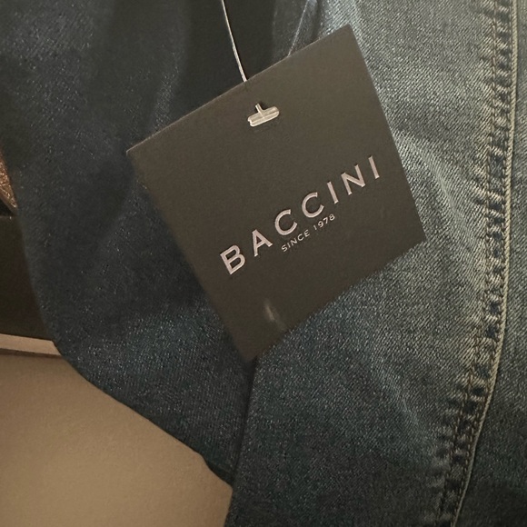 Baccini Embroidered Denim Jacket with Floral and Bird Design - Picture 6 of 8